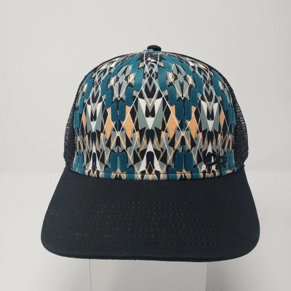 Outdoor Research Women's Chain Reaction Mediterranean Trucker Cap Snapback Hat - Picture 3 of 11